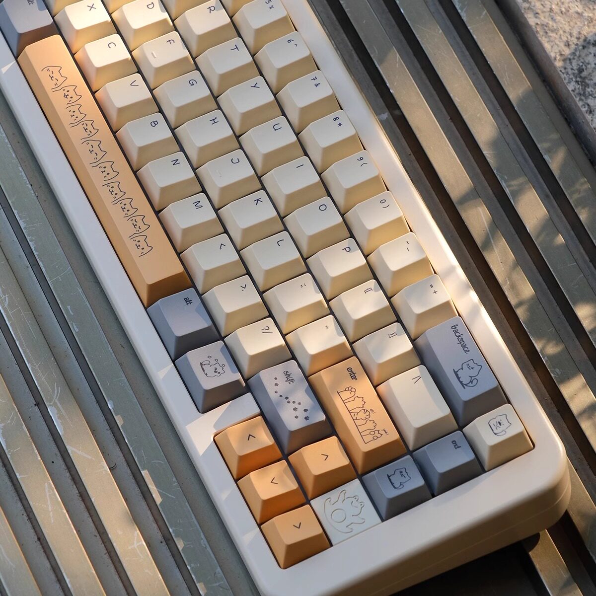 Urelab Sand Cat Keycap Set