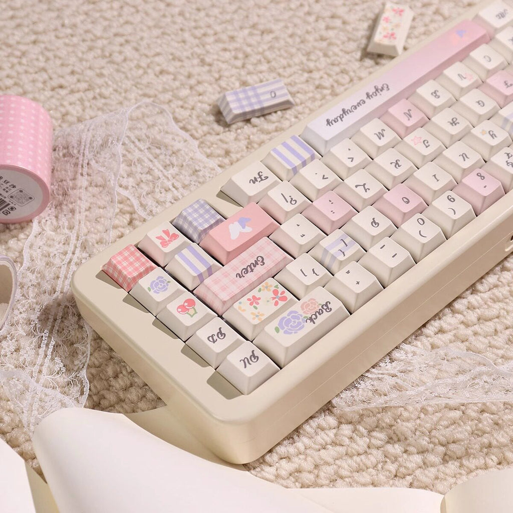 Urelab Plaid Garden Keycap Set