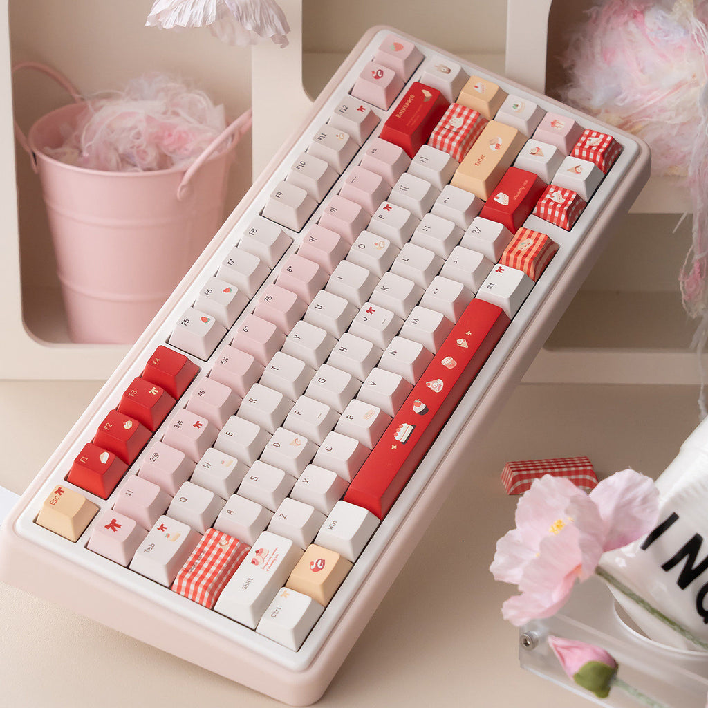 Urelab Strawberry Dessert Keycap Set