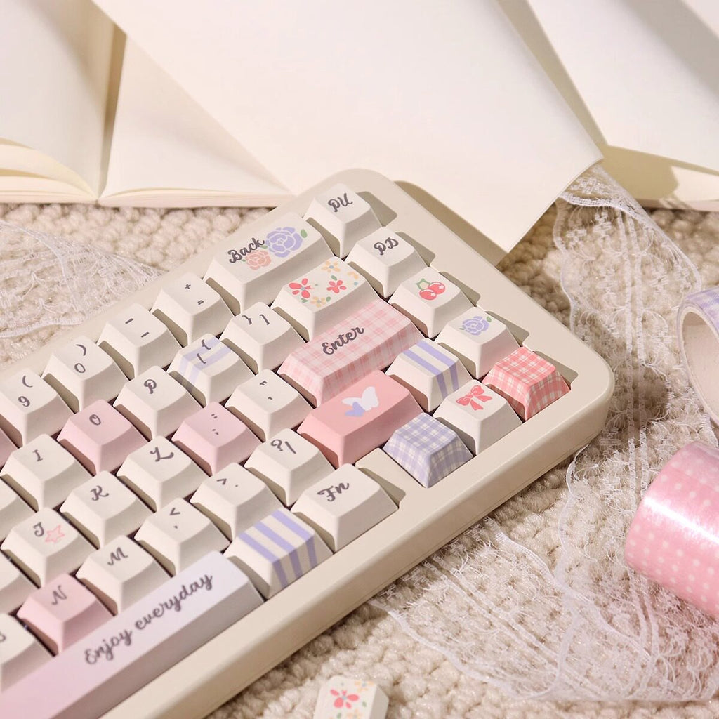 Urelab Plaid Garden Keycap Set