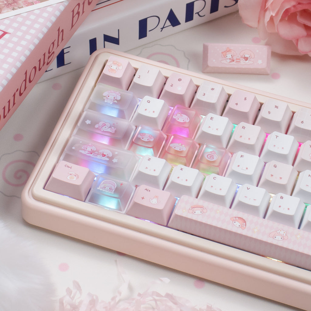 Urelab Pink Melody Keycap Set