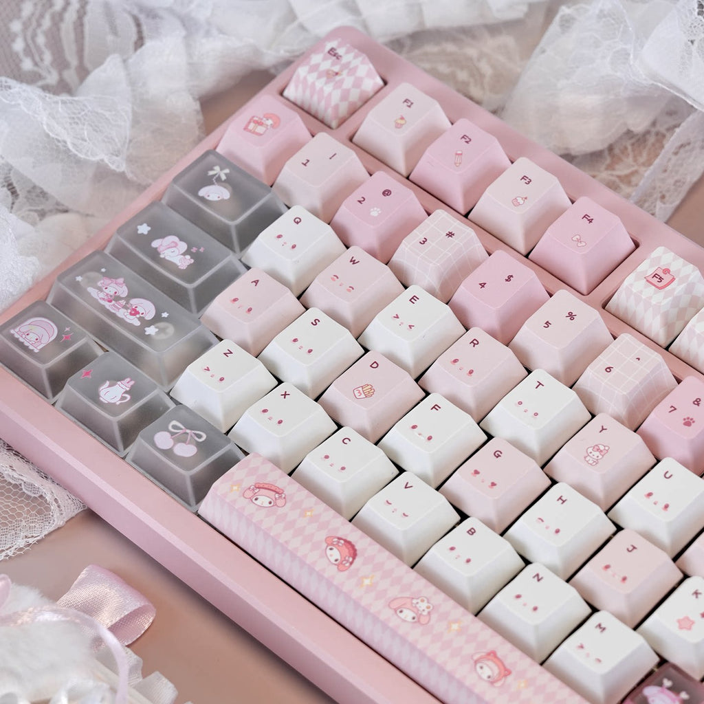 Urelab Pink Melody Keycap Set