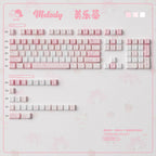 Urelab Pink Melody Keycap Set