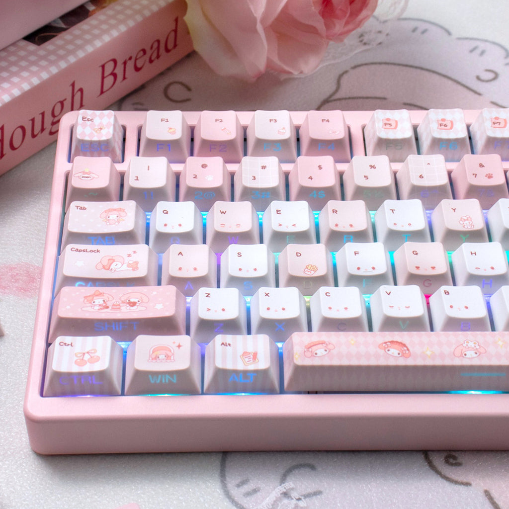 Urelab Pink Melody Keycap Set