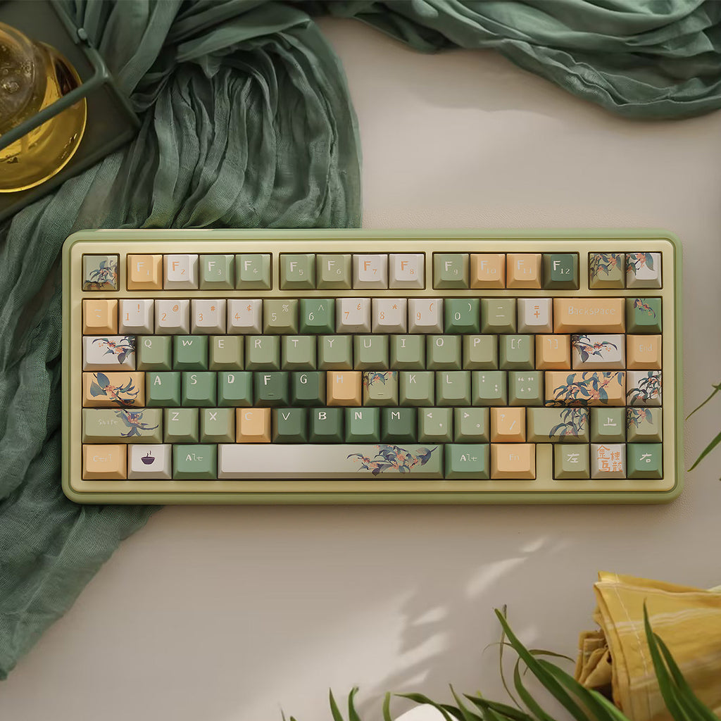 UR82 Black/Green Three-Mode Mechanical Keyboard