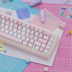 UR65 Pink Melody Three-Mode Mechanical Keyboard