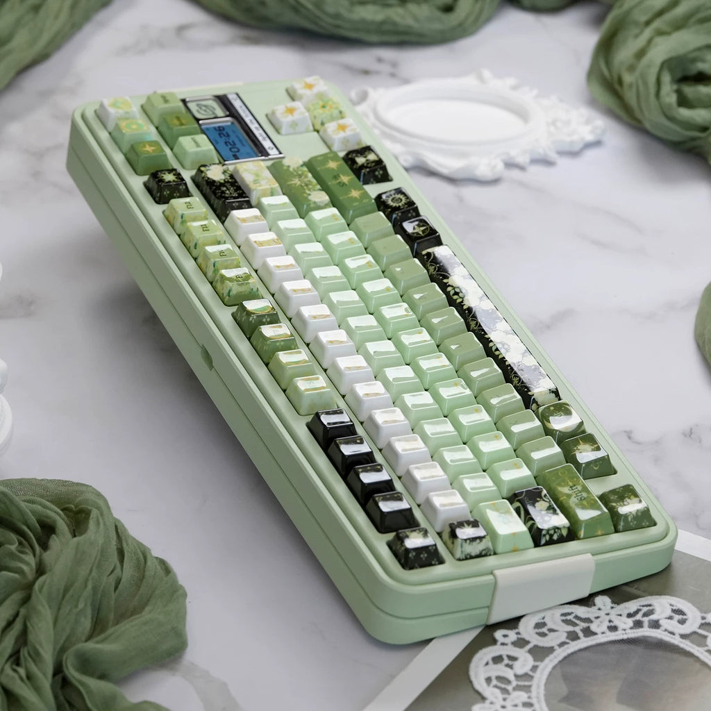 Night Star Ceramic Glaze Keycap Set | Cherry Profile PBT Keycaps