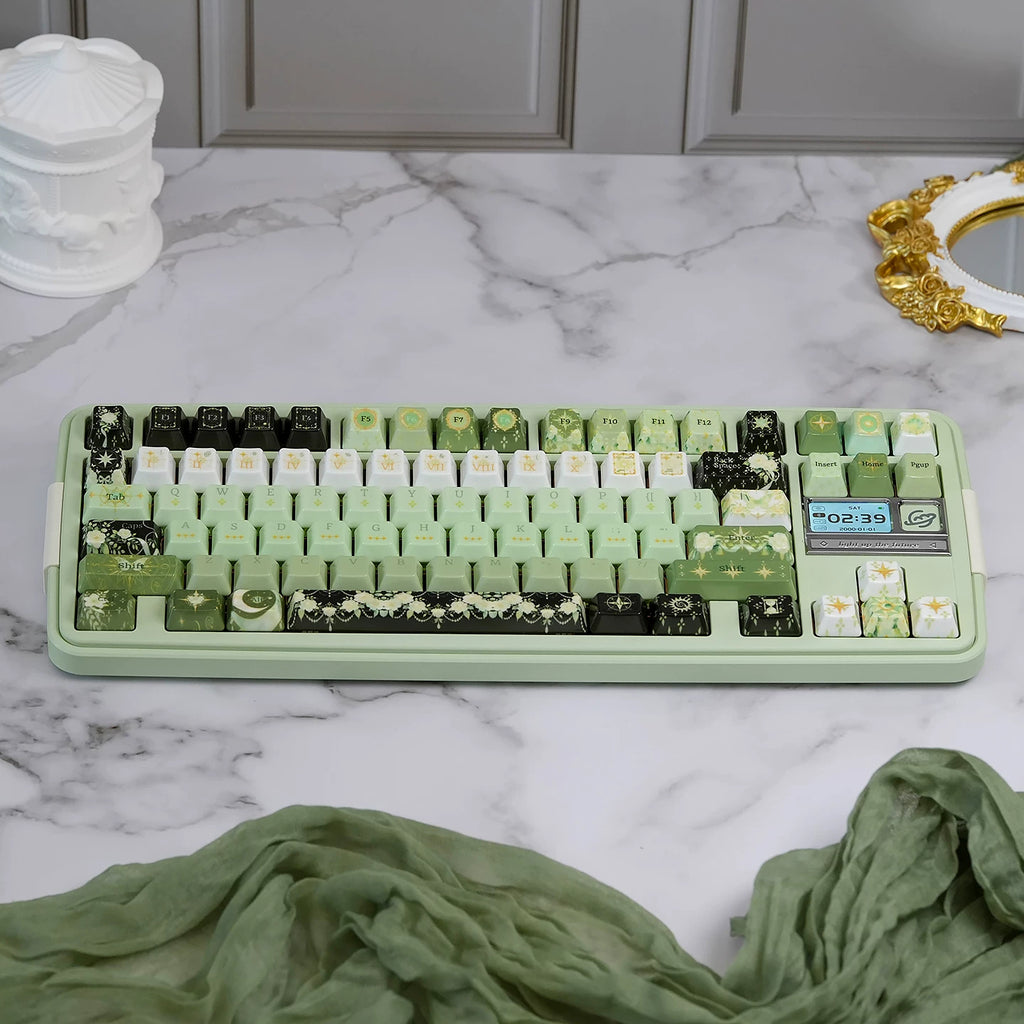 Night Star Ceramic Glaze Keycap Set | Cherry Profile PBT Keycaps