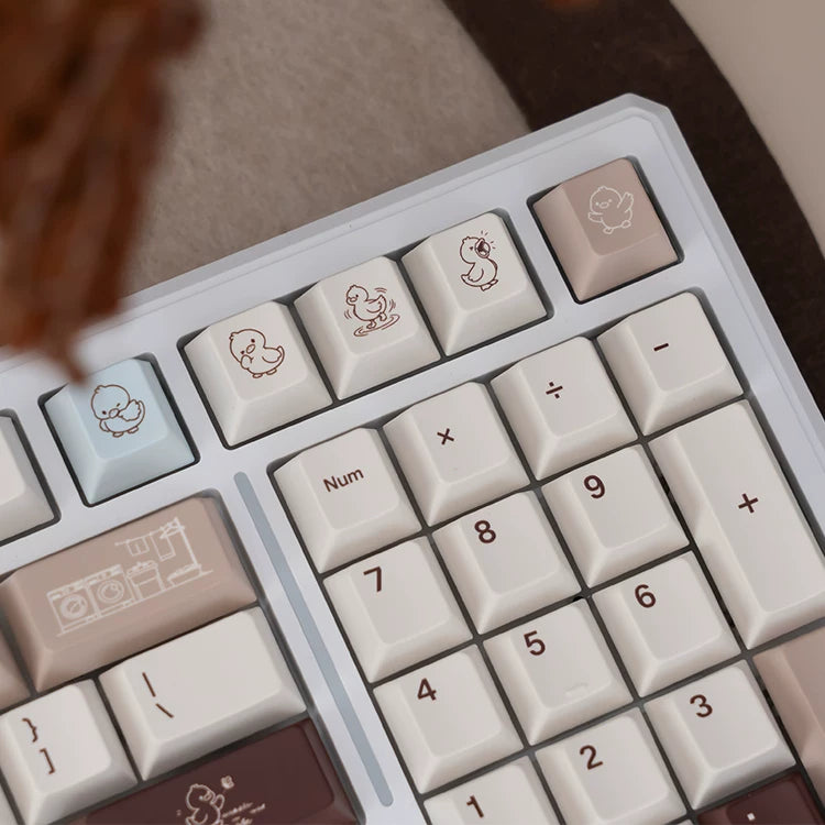 UR98 White Three-Mode Mechanical Keyboard | Gasket RGB Hot-Swap Custom Kit