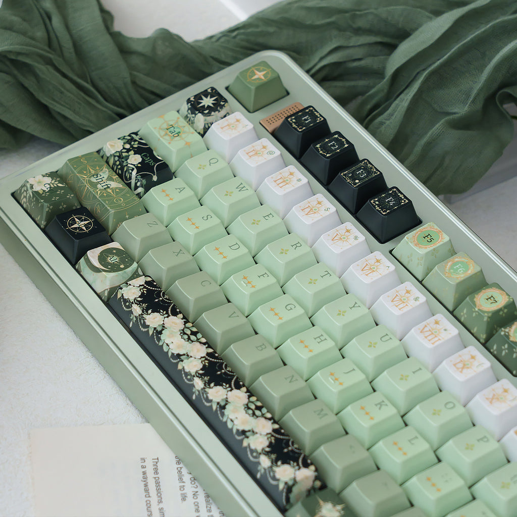 Cherry Profile Night Astrology Pearl PBT Keycap Set