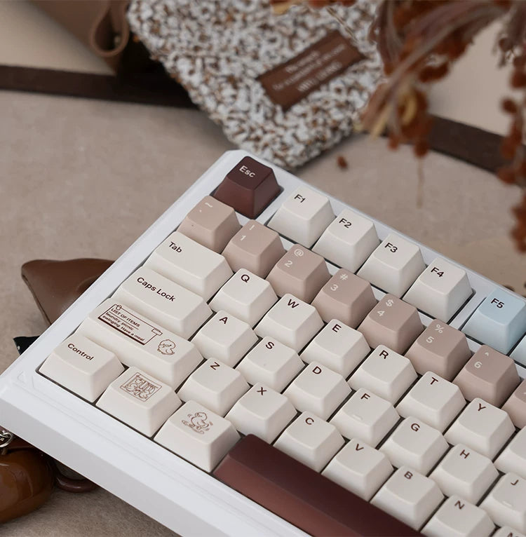 UR98 White Three-Mode Mechanical Keyboard | Gasket RGB Hot-Swap Custom Kit