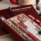 UR82 Baking Cat Red Three-Mode Mechanical Keyboard