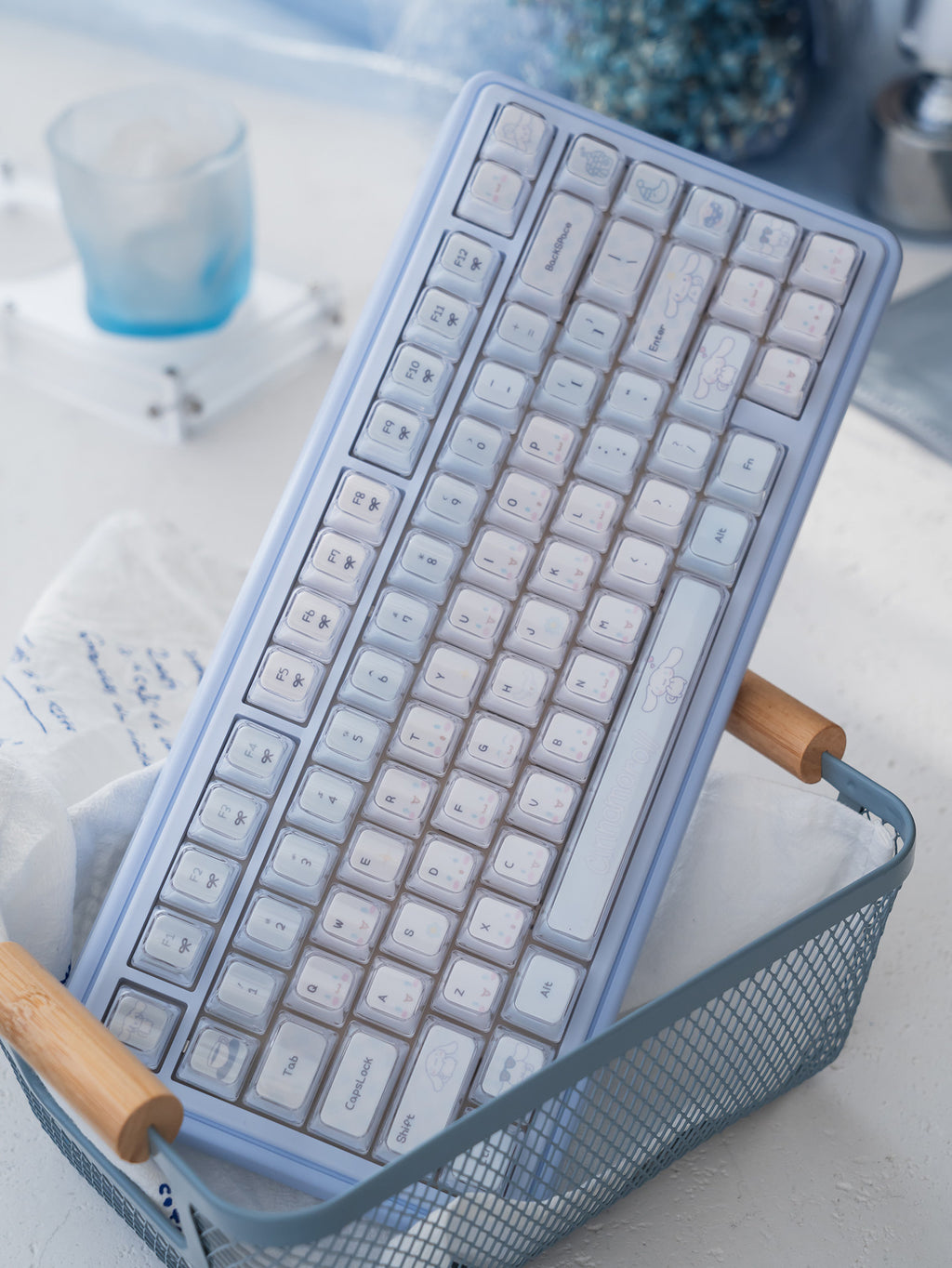 UR82 Cinnamoroll Crystal Jelly Mechanical Keyboard | KDA Profile PBT + PC Magnetic Switch