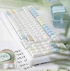 UR98 White Three-Mode Mechanical Keyboard | Gasket RGB Hot-Swap Custom Kit