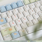 UR98 White Three-Mode Mechanical Keyboard | Gasket RGB Hot-Swap Custom Kit