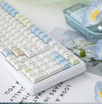 UR98 White Three-Mode Mechanical Keyboard | Gasket RGB Hot-Swap Custom Kit