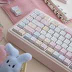 UR82 Strawberry Dessert Bundle | Keyboard + Keycap Set | Pink Aesthetic Mechanical Keyboard