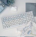 UR98 White Three-Mode Mechanical Keyboard | Gasket RGB Hot-Swap Custom Kit
