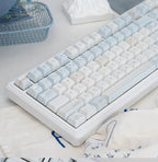 UR98 White Three-Mode Mechanical Keyboard | Gasket RGB Hot-Swap Custom Kit