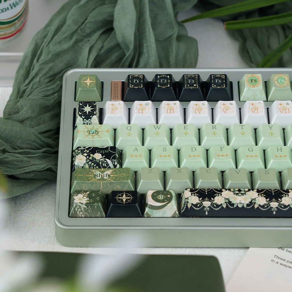Cherry Profile Night Astrology Pearl PBT Keycap Set