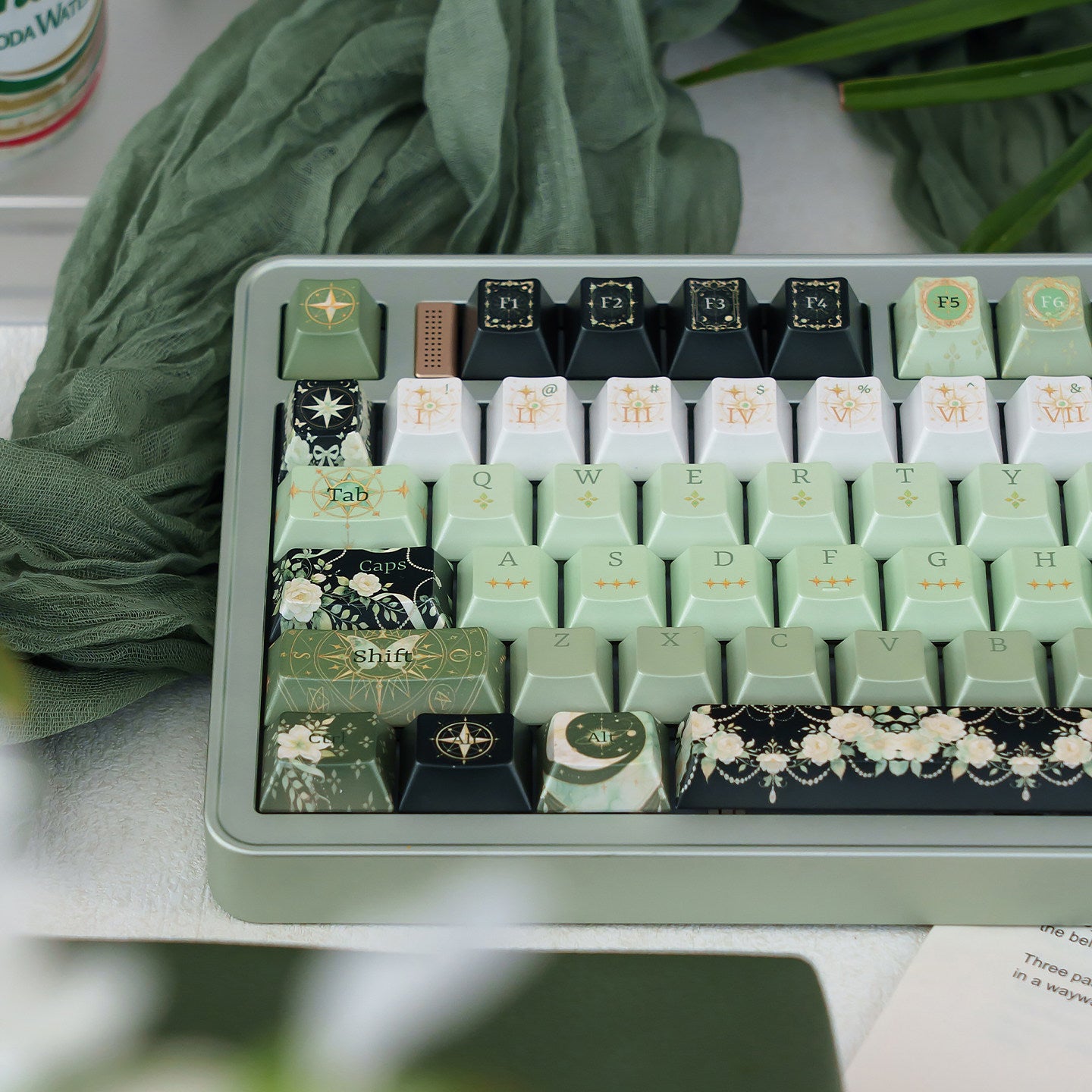 Cherry Profile Night Astrology Pearl PBT Keycap Set