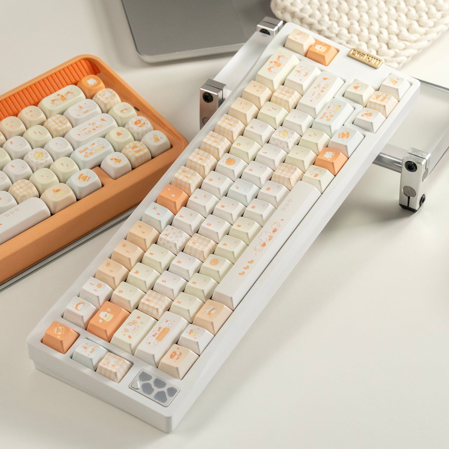 Juxia Dango Keycap Set | Orange Summer PBT Cherry & MOA Profile Keycaps