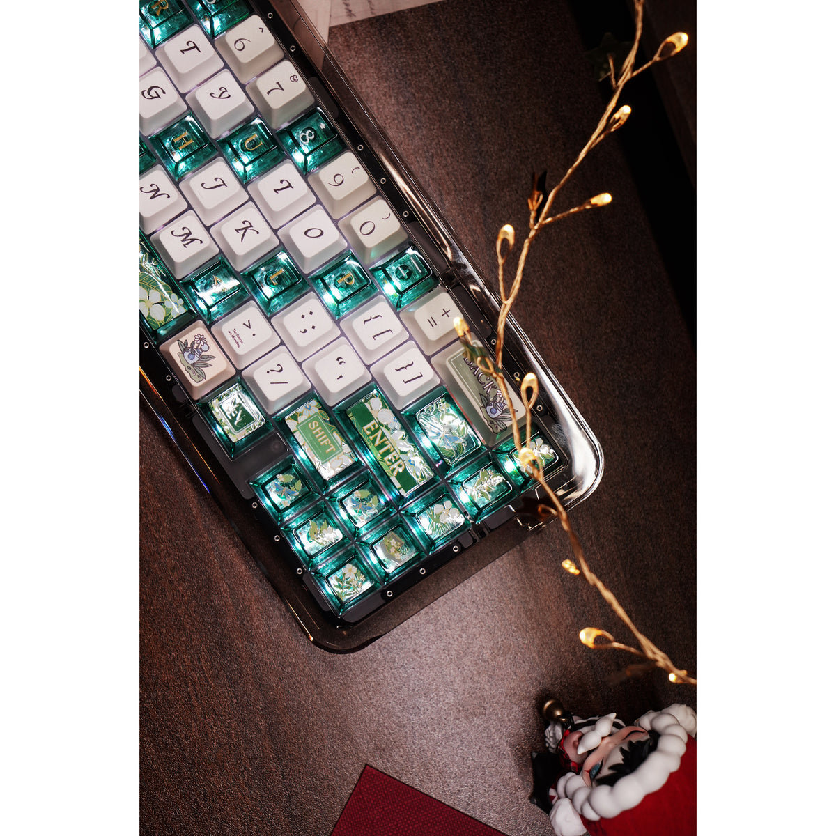 Fanxi Spring Ode Keycap Set | FC Profile PBT + PC Edge Glow Keycaps