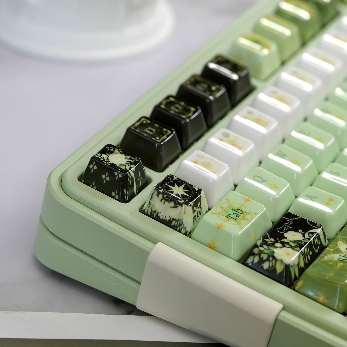 Night Star Ceramic Glaze Keycap Set | Cherry Profile PBT Keycaps