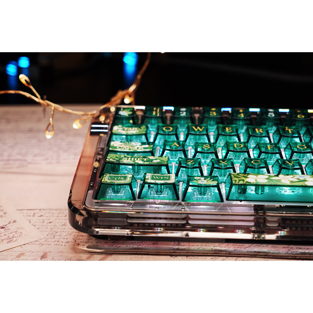 Fanxi Spring Ode Keycap Set | FC Profile PBT + PC Edge Glow Keycaps
