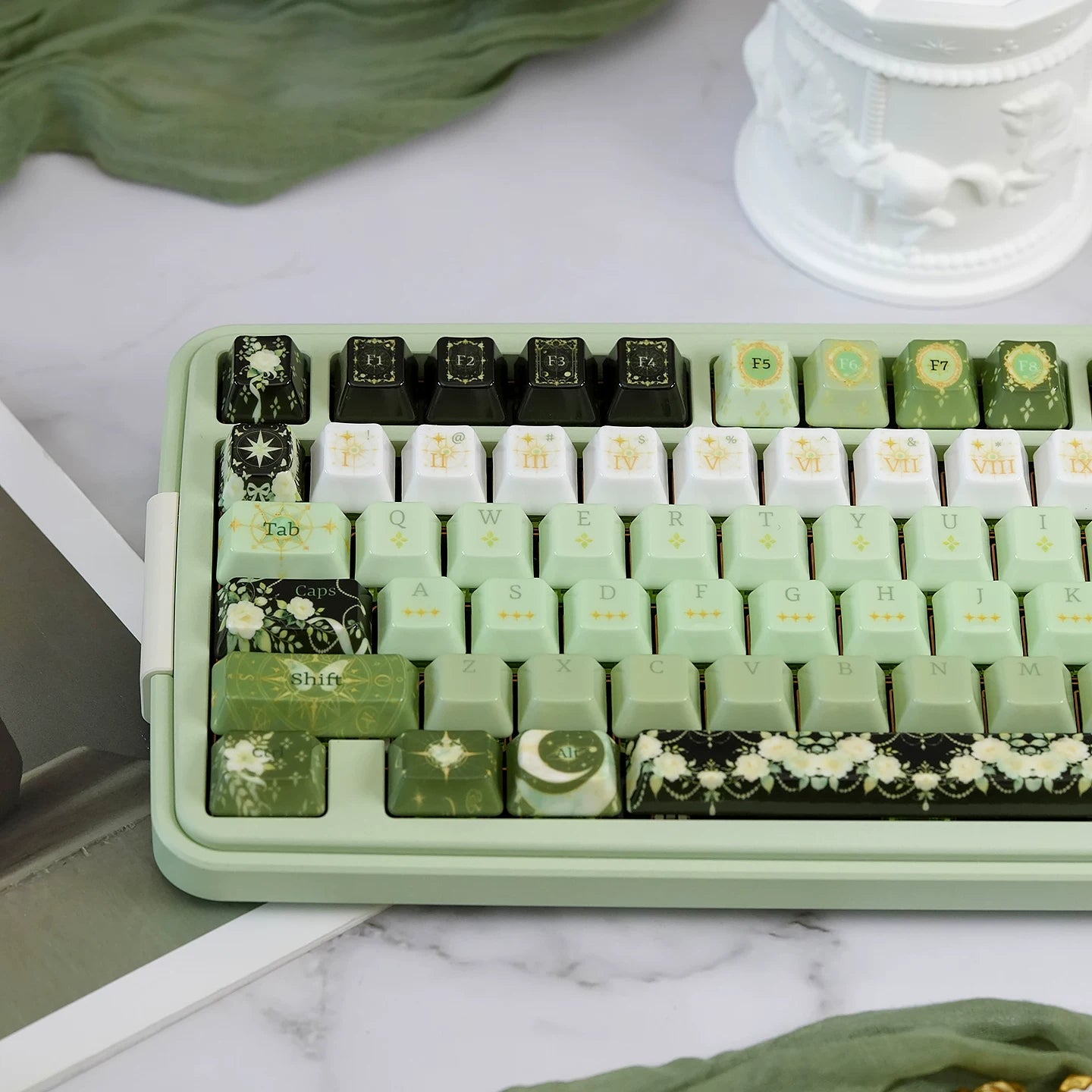 Night Star Ceramic Glaze Keycap Set | Cherry Profile PBT Keycaps