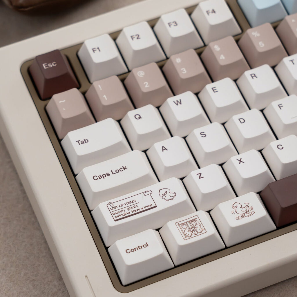Coco Duck Retro Milk Latte Keycap