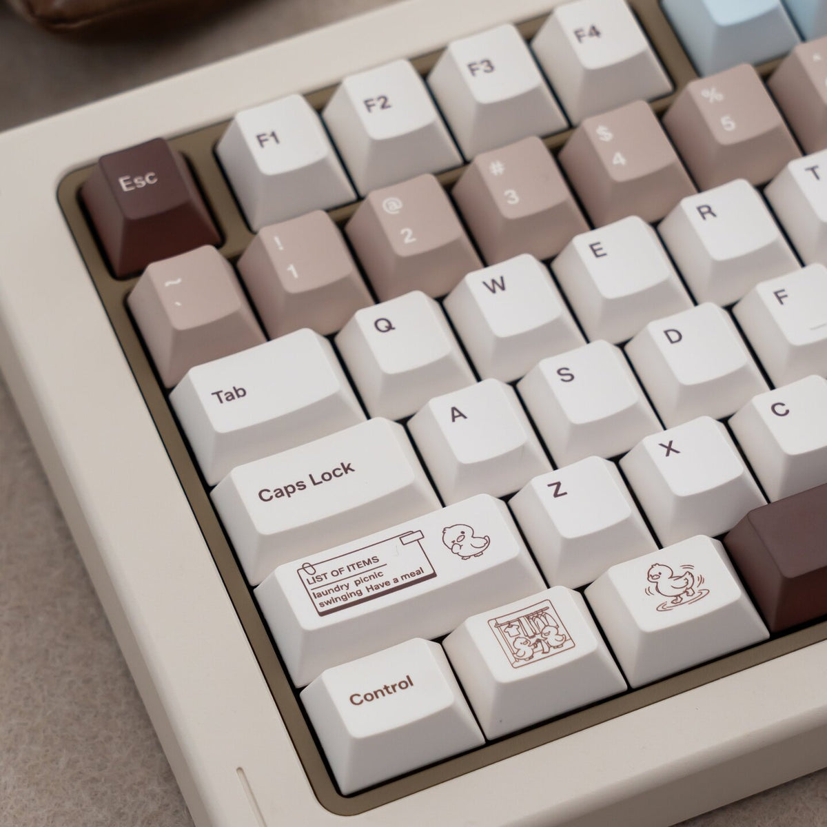 Coco Duck Retro Milk Latte Keycap