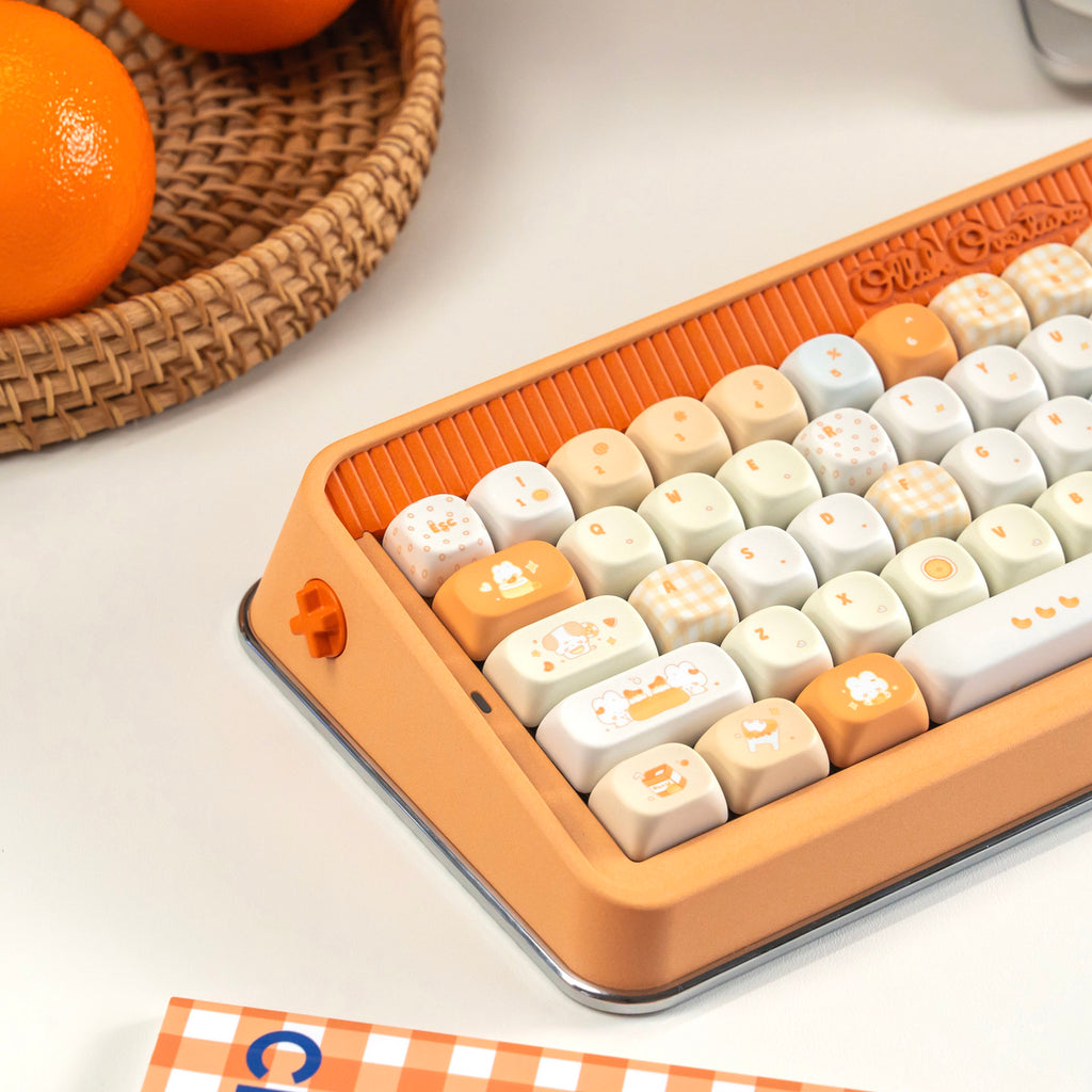 Juxia Dango Keycap Set | Orange Summer PBT Cherry & MOA Profile Keycaps