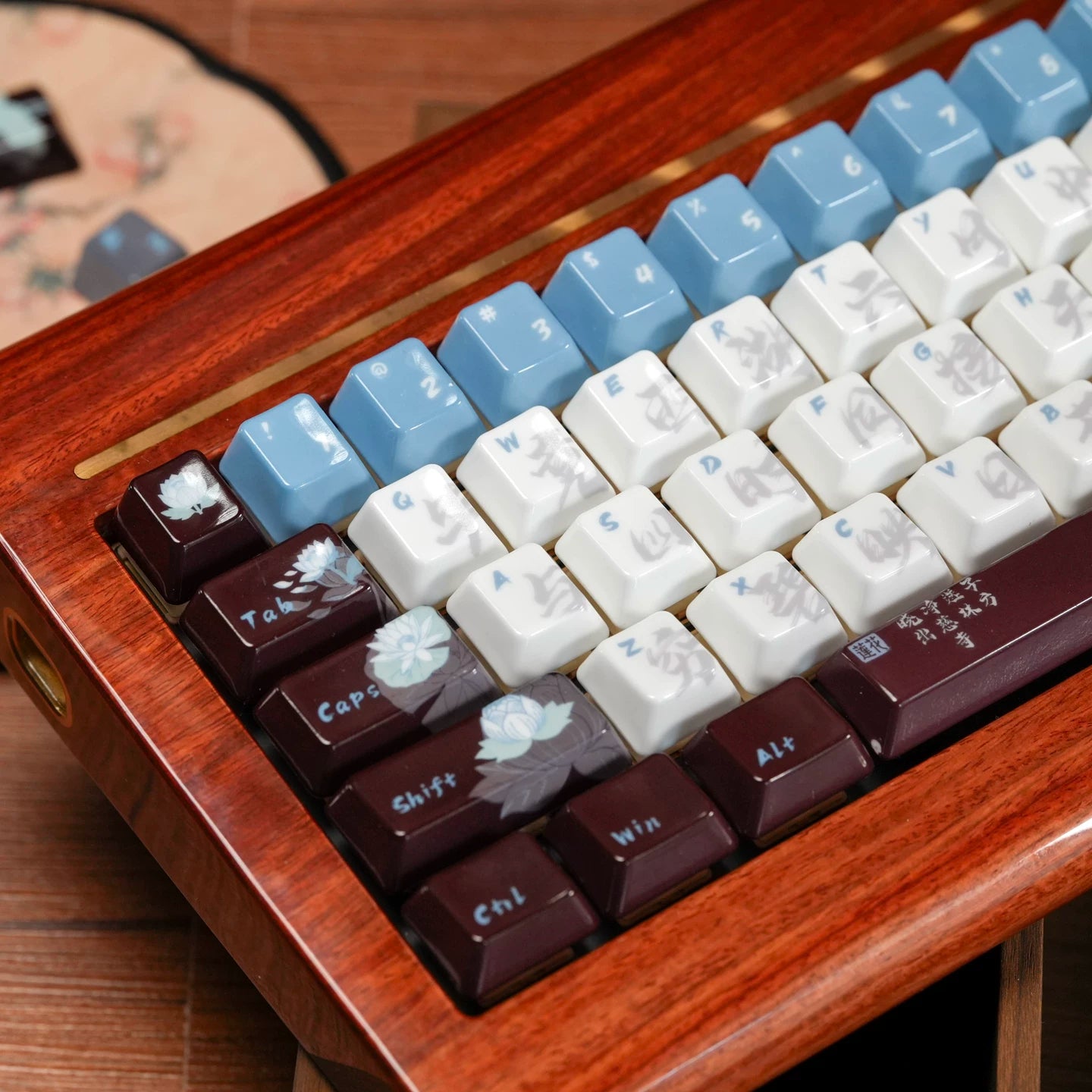 URE x XVX Ceramic Lotus Keycap Set | Cherry Profile PBT Dye-Sub Keycaps