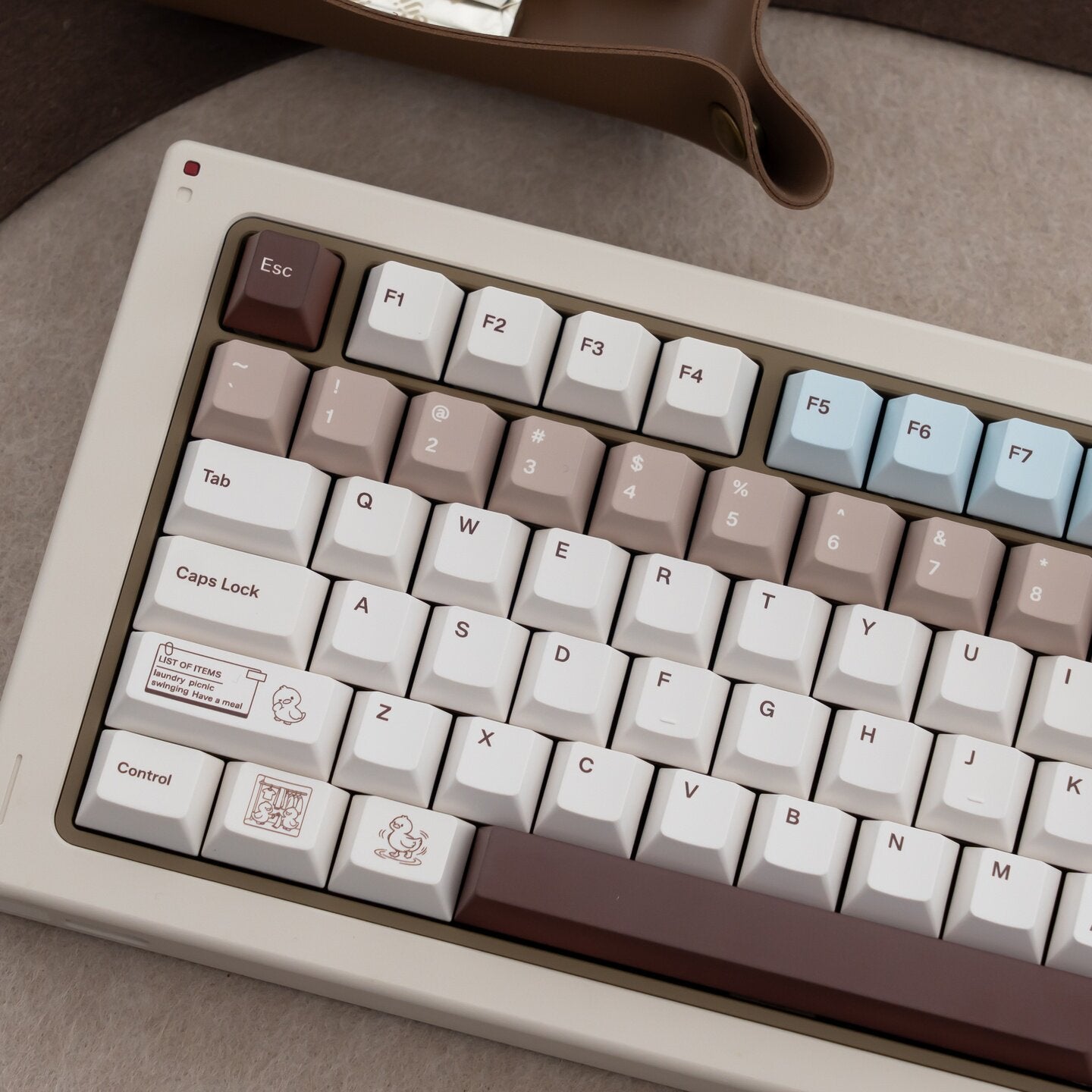 Coco Duck Retro Milk Latte Keycap