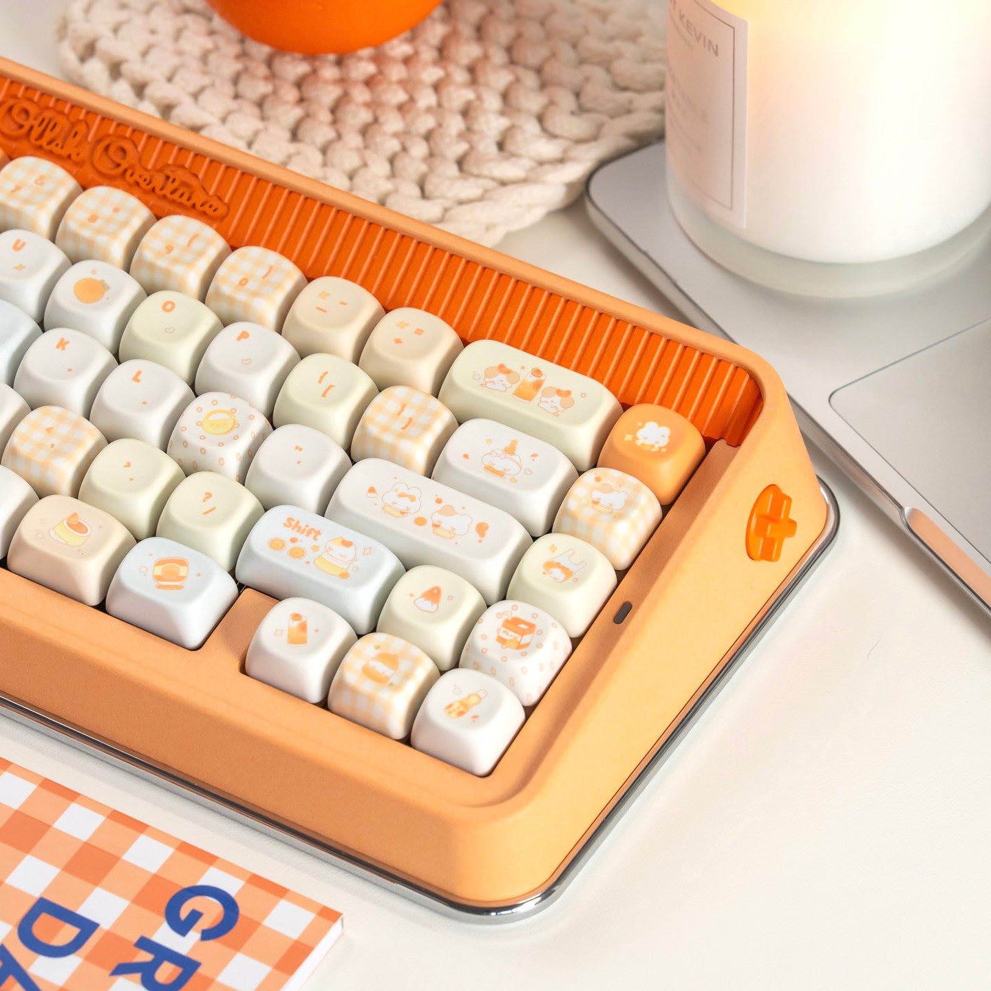 Juxia Dango Keycap Set | Orange Summer PBT Cherry & MOA Profile Keycaps