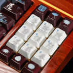 URE x XVX Ceramic Lotus Keycap Set | Cherry Profile PBT Dye-Sub Keycaps