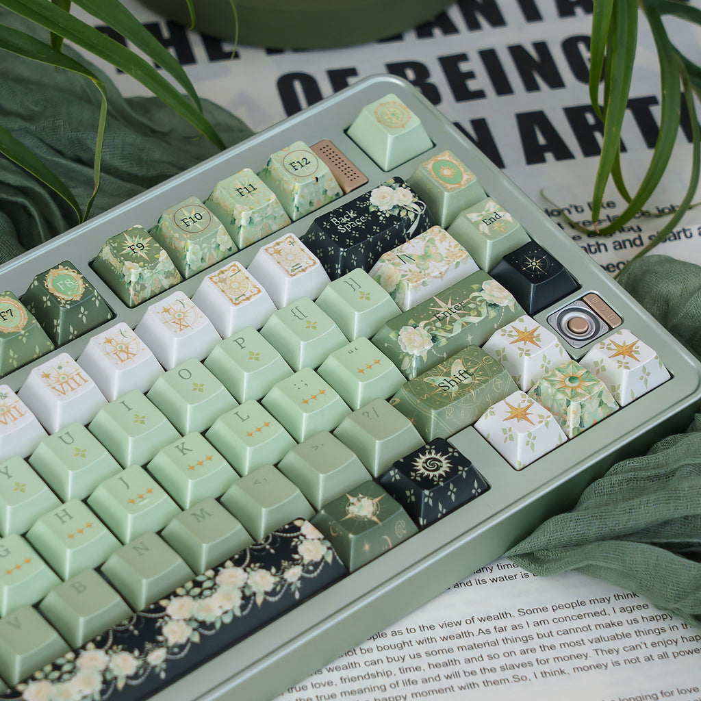 Cherry Profile Night Astrology Pearl PBT Keycap Set