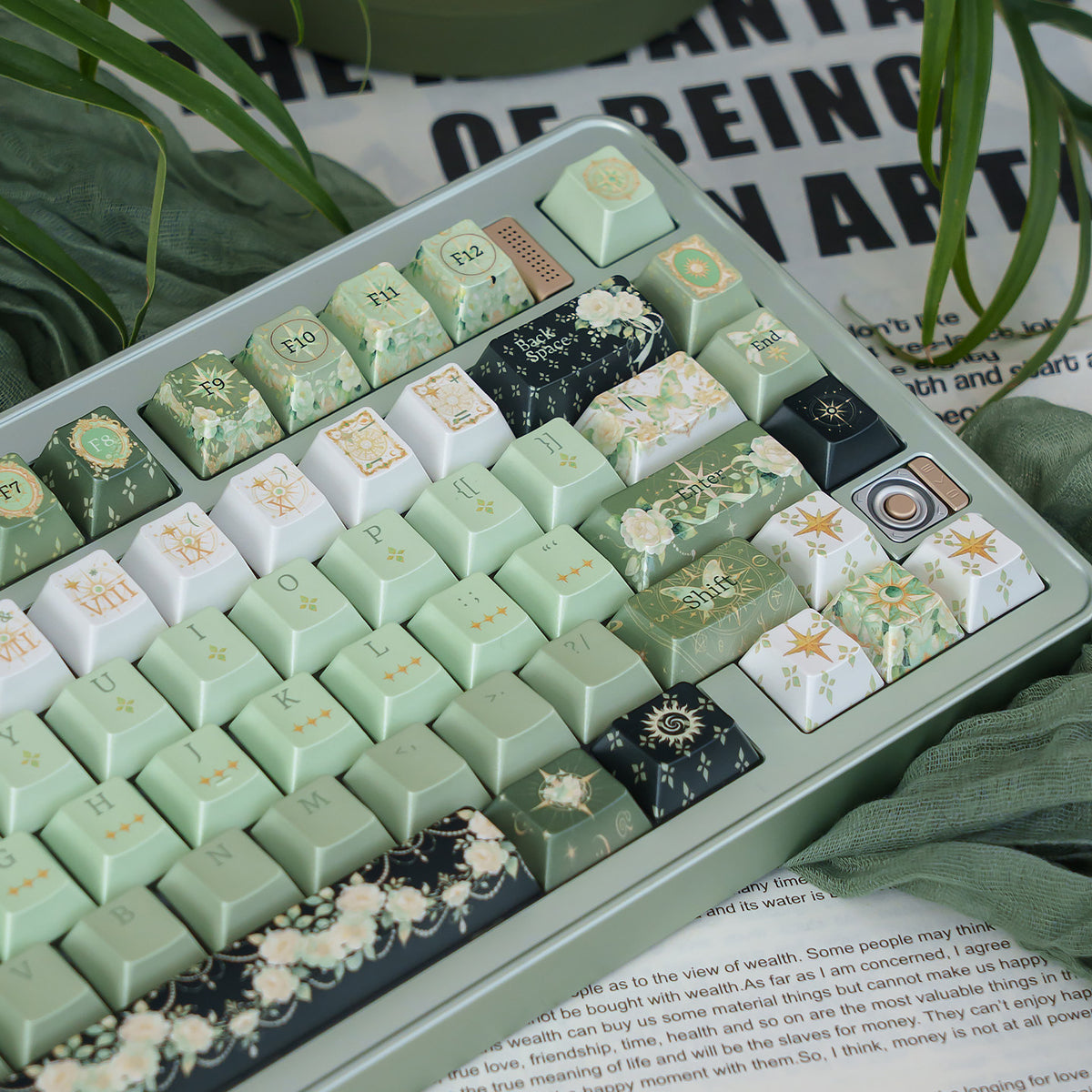 Cherry Profile Night Astrology Pearl PBT Keycap Set