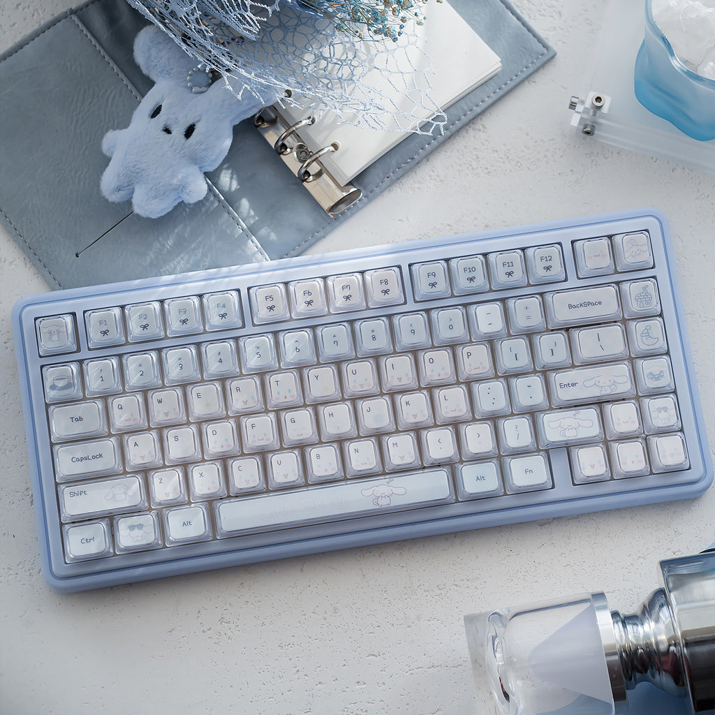 UR82 Cinnamoroll Crystal Jelly Mechanical Keyboard | KDA Profile PBT + PC Magnetic Switch