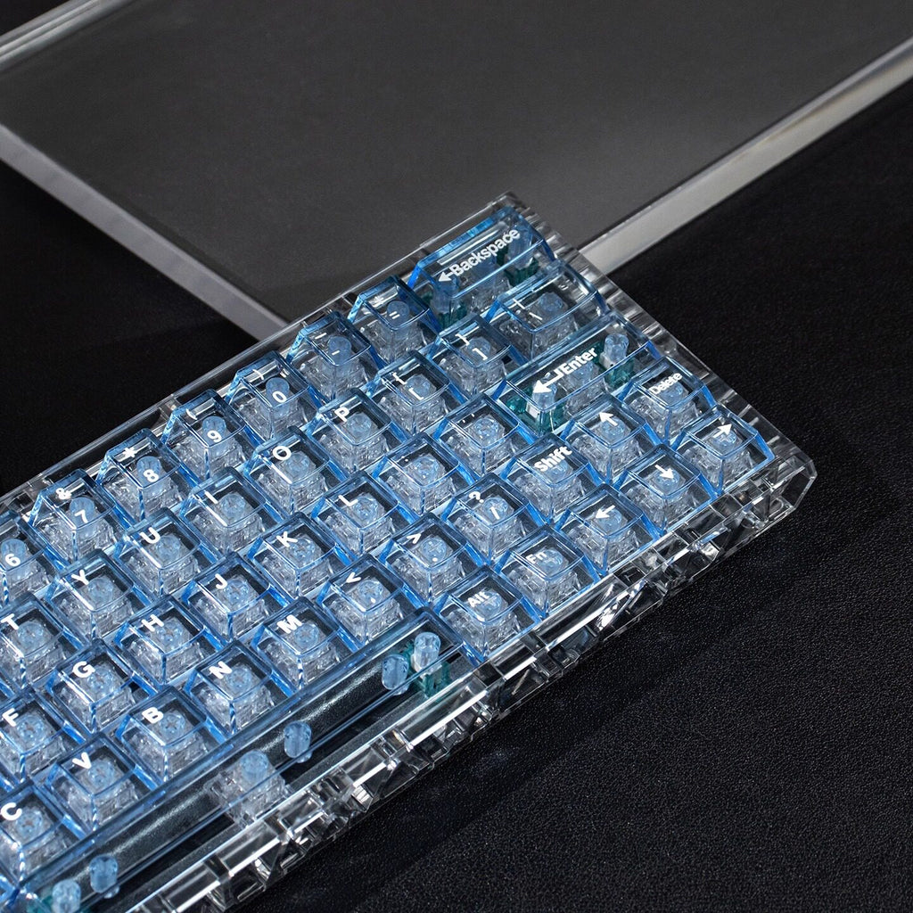 cherry-CZL - Blue transparent engraved R2