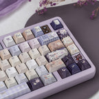 Dreamy and Flowing Flowers - Pearl Finish Keycaps