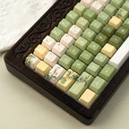 Jin Gui Longjing Ceramic Keycap Set | EdgeLit Cherry Profile PBT Keycaps