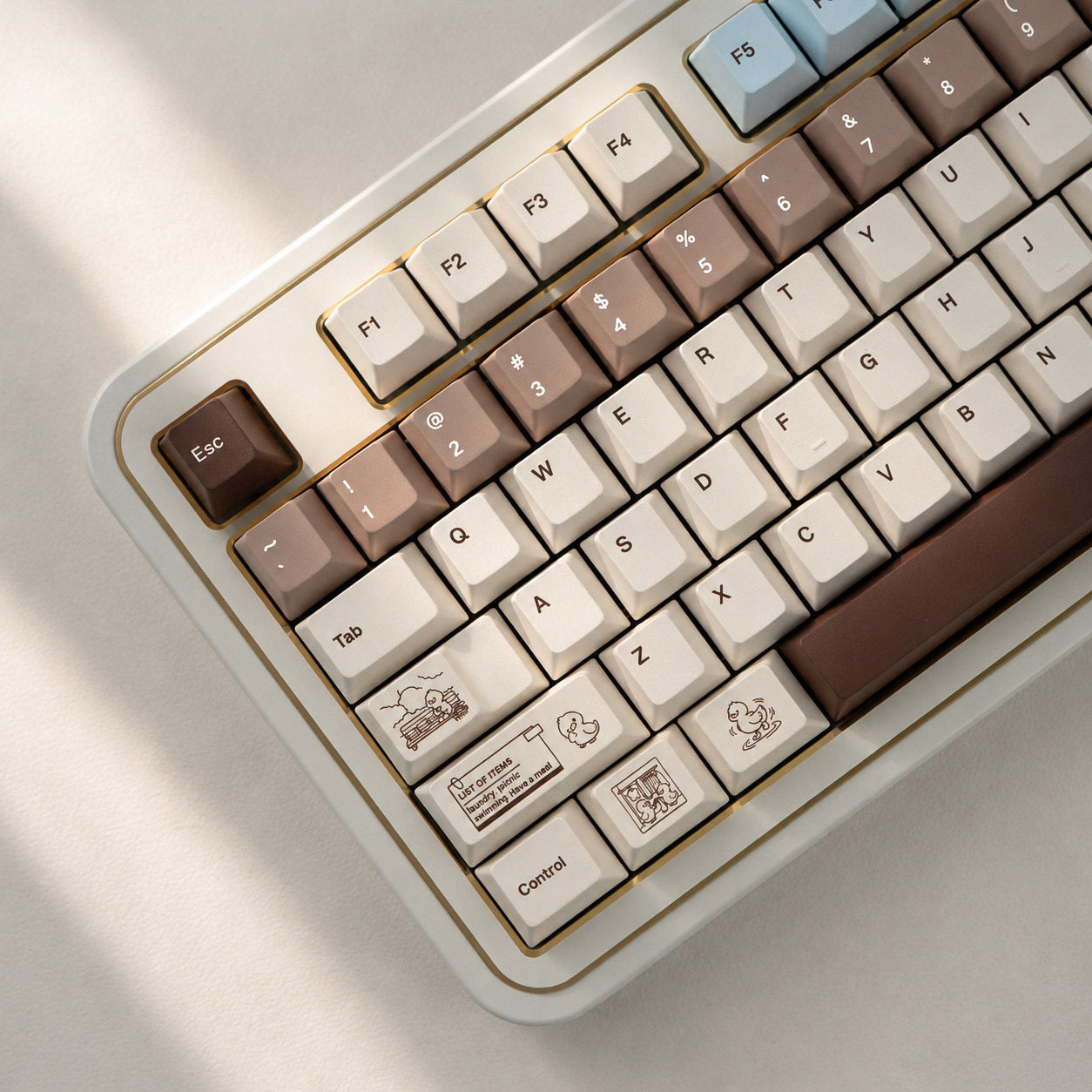 Coco Duck Retro Milk Latte Keycap