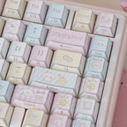 Soft plush puppy photo keycaps