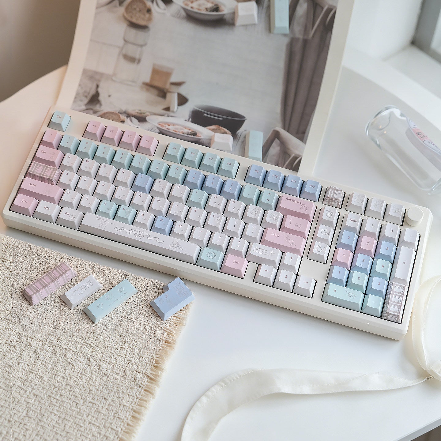 Beefun Cheese Rabbit mechanical keyboard keycaps