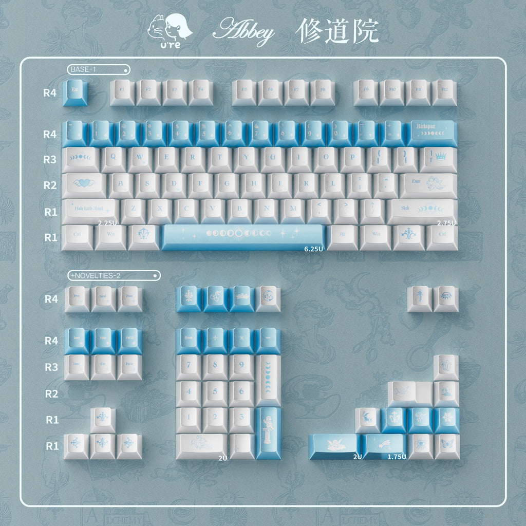 UreLab Monastery - Pearl Keycaps set