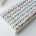 Soft plush puppy photo keycaps