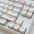 Soft plush puppy photo keycaps