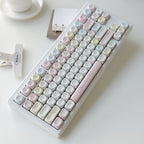 Soft plush puppy photo keycaps